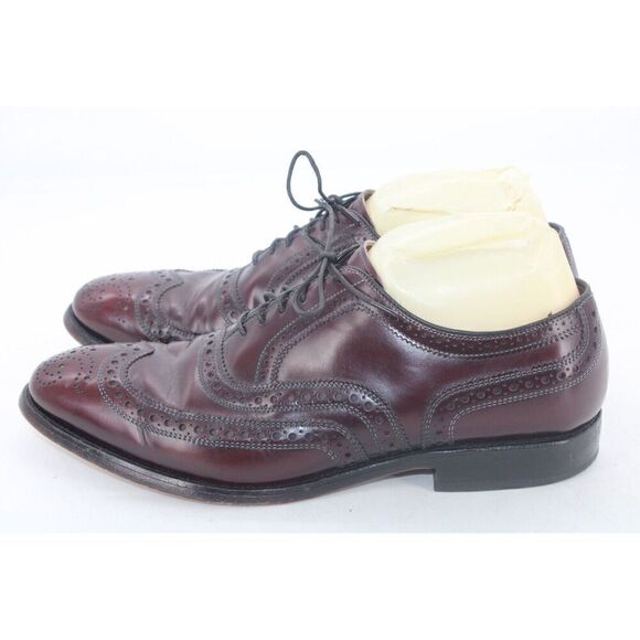 Allen Edmonds  "MCALLISTER" Men's Wingtip Oxfords Size 8  Brown - Picture 9 of 11